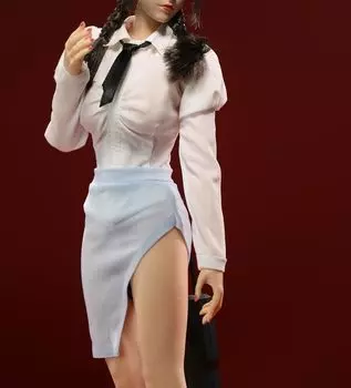 Фигурка с телом TBLeague JOA Сексуальная красивая женщина офисная леди секретарь длинный рукав юбка с разрезом и комплект нижнего белья брюки и голова не [TOYBARJAPAN] 1/6