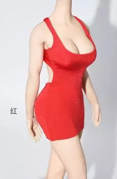 Фигурка с телом TBLeague красного цвета, сексуальная красивая женщина, офисная леди, секретарь, платье и голова, не [TOYBARJAPAN] 1/6, аксессуар/совместимость (тело красный