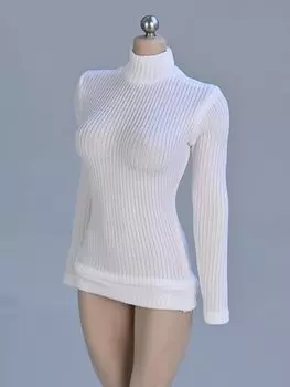 Фигурка с телом TBLeague женские белые красивые сексуальные колготки свитер не [TOYBARJAPAN] 1/6 аксессуары/совместимые (Тело, голова, одежда, обувь,