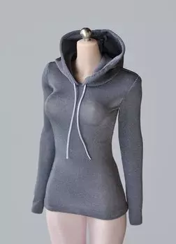 Фигурка с телом TBLeague Женское темно-серое красивое сексуальное платье в колготках не входит [TOYBARJAPAN] 1/6 Аксессуары/Совместимость (Тело, голова, обувь,