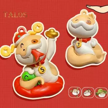 Фигурка щенка змеи, украшение для рабочего стола в стиле «Год змеи», мультяшная змея удачи, украшение для домашнего офиса, магазина, декор C