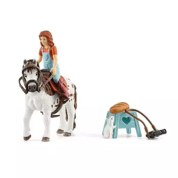 Фигурка Schleich Horse Club Миа и Пони Спотти 42518