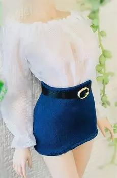 фигурка секретаря OL трубка топ выстрел юбка и пояс и голова не [TOYBARJAPAN] 1/6 аксессуары/сексуальная рубашка, (тело включено)