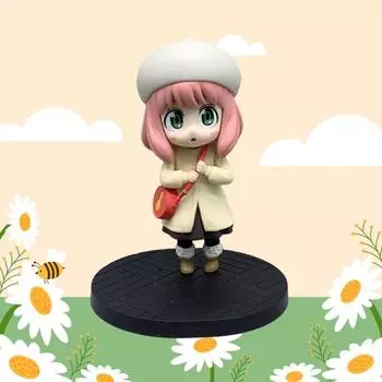 Фигурка семьи шпионов, Аня Форгер, зимнее платье, модель аниме из ПВХ, коллекция украшений, игрушки, подарок на день рождения для детей