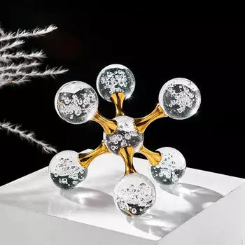 Фигурка сферы пузыря, декоративная скульптура, художественные промыслы, украшение для рабочего стола, современная статуя для кабинета S