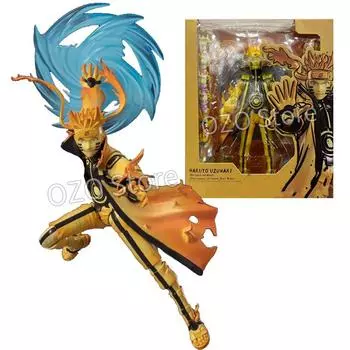 Фигурка SHF Uzumaki Naruto Naruto Kurama Link Mode Courageous Strength That Binds, ПВХ, аниме-модель, коллекция игрушек