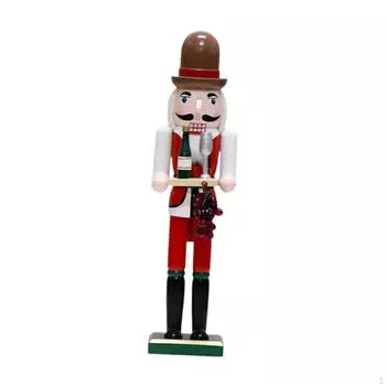 Фигурка Щелкунчика деревянная скульптура коллекционный подарок настольное украшение для камина