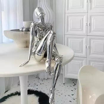 Фигурка Скульптура Домашнее украшение Гостиная Шкаф Стол Эстетическое искусство Дизайн HajimeSorayama Рождественский подарок Статуэтки Орнамент