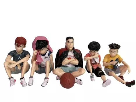 Фигурка Slam Dunk Hanamichi Sakuragi Ryota Miyagi Hisashi Mitsui Kaede Rukawa, модель игрушки, аниме-фигурка, прибл.. 7-8 см Набор из 5 видов