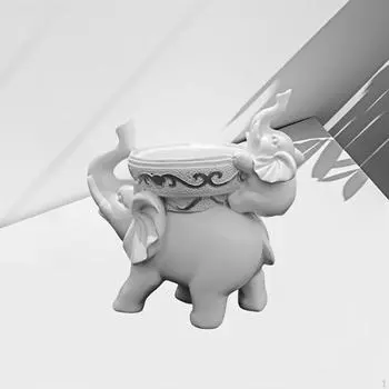 Фигурка слона настольный орнамент подсвечник смоляная подставка подсвечник для стола