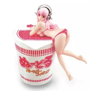 Фигурка-стоппер Super Sonico Noodle Stopper, розовая