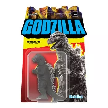 Фигурка Super7 Toho Re Wave 05 - Годзилла 55 (Серая шкала) Фигурка, масштаб 3,75 дюйма, RE-TOHOW05-G55-02