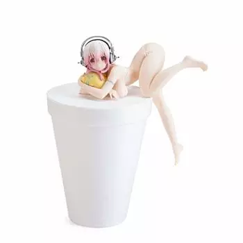 Фигурка Super Sonico Подставка для лапши Белая ~Обновление!~ (Приз) белый