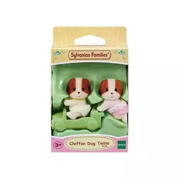 Фигурка Sylvanian Family Chiffon Dog Twin 5428, 1 шт., популярные корейские игрушки
