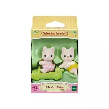 Фигурка Sylvanian Family Silk Cat Twin 5422, 1 шт., популярные корейские игрушки