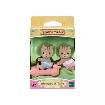 Фигурка Sylvanian Family Striped Cat Twin 5429, 1 шт., популярные корейские игрушки