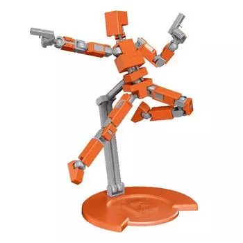 Фигурка T13, многосуставная подвижная, фигурки Lucky 13, многосуставные фигурки, украшения для рабочего стола для фигурок красный