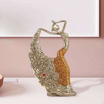 Фигурка танцовщицы, танцующая скульптура, украшения, поделки для девочек, женские украшения для рабочего стола, столешница Blue