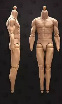 Фигурка Toy Hobby Action, совместимая с COOMODEL isoprime body 23TOYS, мужское тело, конечности, экшн-тело [TOYBARJAPAN] 1/6 BD001/02/03/04/05/06 (без учета