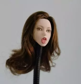 Фигурка Toy Hobby Scale Совместима с TBLeague и другими элементарными телами Красивое выражение лица Девушка Высунула язык Жемчужно-белая кожа Длинные волосы