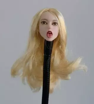 Фигурка Toy Hobby Scale Совместима с TBLeague и другими элементарными телами Красивое выражение лица Девушка Высунула язык Жемчужно-белая кожа Длинные волосы