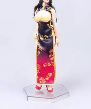 Фигурка Toy Hobby Scale, совместимая с телом TBLeague TYM TYM149, красивое сексуальное китайское платье и туфли на высоком каблуке, комплект не включает тело