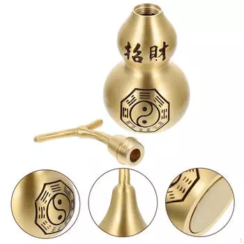 Фигурка тыквы по фен-шуй, подарок на весенний фестиваль, маленькое настольное украшение для офисной книжной полки