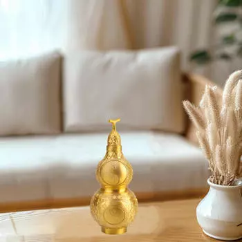 Фигурка тыквы удачи, декоративная деталь, многоцелевой настольный акцент, дизайн китайского фэн-шуй для дома 16 cm High
