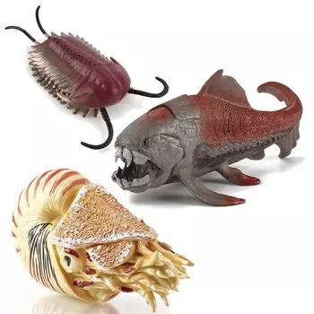 Фигурка UTST Nautilus Аммонит Наутилус Ракушка Аммонит Игрушка Dunkle Ostous 6+ (Наутилус + + Трилобит)