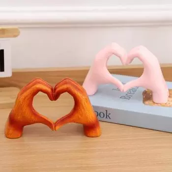 Фигурка в форме сердца с любовью, ручная фигурка в форме сердца, статуя из смолы, скульптура, украшение для дома, офиса, свадьбы, вечеринки, украшение для рабочего стола