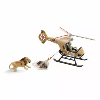 Фигурка вертолета для спасения диких животных Schleich 42476