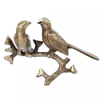 Фигурка влюбленных птичек на ветке дерева, высота 25,4 см. Идеально подходит для домашнего декора, подарка и т. д.