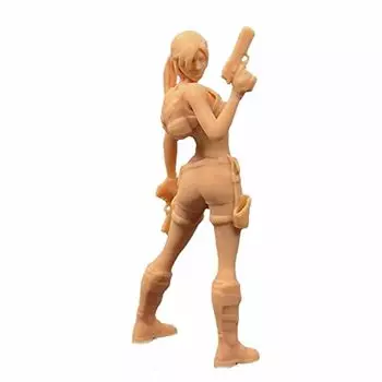 Фигурка ZEDACAKAI 1/64 Красивая перестрелка Аниме Гараж Набор Модель Миниатюрная сцена GK нужно раскрасить самостоятельно-№3