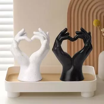 Фигурка Жеста Любви Смола Сердце Любви Руки Скульптура Сердце Жест Искусство C