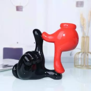 Фигурка жеста, современная двойная рука, палец, статуэтка из смолы, скульптура для домашнего офиса, гостиной, книжной полки, рабочего стола