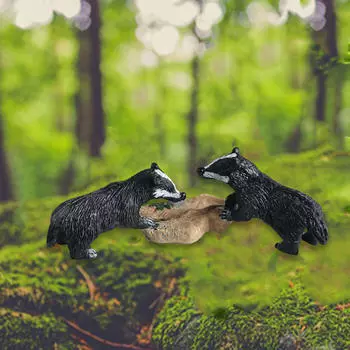 Фигурка животного, модель, миниатюрная игрушка, подарок на день рождения, украшение для торта, вечерние, ПВХ B