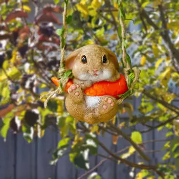 Фигурка животного, садовая скульптура для украшения на открытом воздухе Bunny