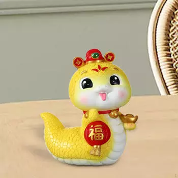 Фигурка змеи, декоративный горшок для хранения, центральная часть шкафа Fu Character