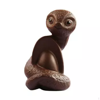 Фигурка змеи для любителей чая. Украшение для домашнего офиса. темно-коричневого