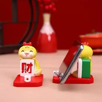 Фигурка змеи из мультфильма из смолы, креативный держатель для телефона в виде змеи, подставка для мобильного телефона, домашний декор Style 5