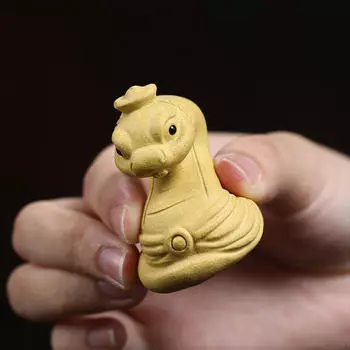 Фигурка змеи, маленькая скульптура, коллекция чайных питомцев, настольное украшение, статуэтка животного для стола