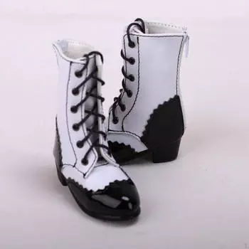 Фигурки 1/4, ботинки на шнуровке, толстый каблук, 12-дюймовая кукла, низкое носимое женское тело синий