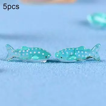 Фигурки 5 шт. микро садовый пейзаж DIY украшения дома Акула мох украшения бонсай декор стола 5pcs