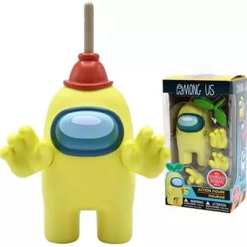 Фигурки Amongus, желтые, 1 корейская игрушка