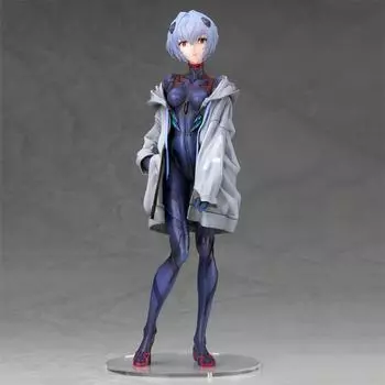 Фигурки аниме NEON GENESIS EVANGELION EVA Millennials Illust Rei Ayanami, экшн-фигурки, коллекция ПВХ, модель игрушки для подарков серый
