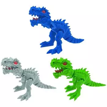 Фигурки дракона тираннозавра рекс игрушки многошарнирные подвижные настольные украшения стоящая модель динозавра с большим ртом детские подарки Blue