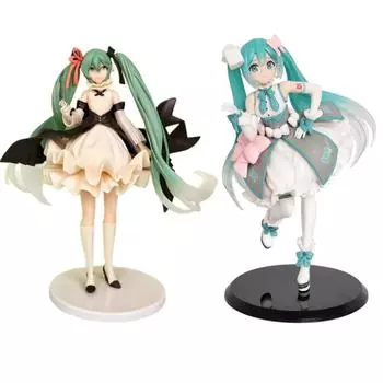 Фигурки Kawaii Купальник Vocaloid ПВХ Коллекционная модель Игрушки Подарок Девочке