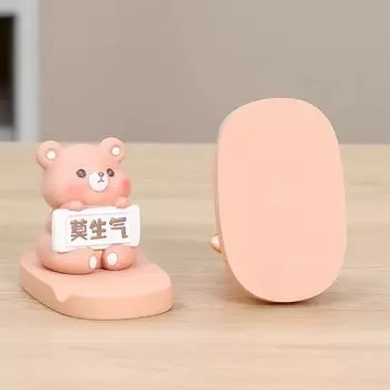 Фигурки котят, свинья, подставка для телефона, не сердись, мультяшный кронштейн для телефона, украшения Bear