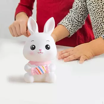 Фигурки кроликов, копилка, настольный милый небьющийся декоративный кролик, банка для экономии денег Style A