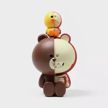 Фигурки Line Friends X Джейсон Фрини XXRAY Plus Браун и Салли